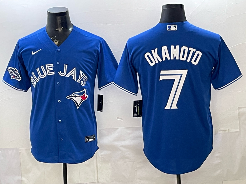 Men 2026 Toronto Blue Jays #7 Okamoto Blue Game Nike MLB Jersey 0410003->toronto blue jays->MLB Jersey